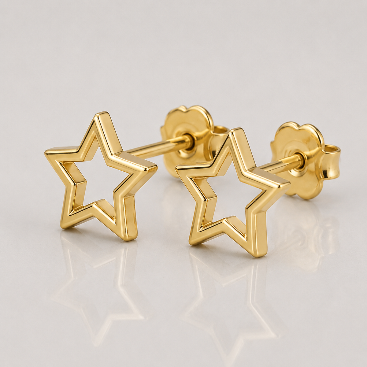 Tiny Star Stud Earrings | 18K Gold Plated Minimalist Earrings
