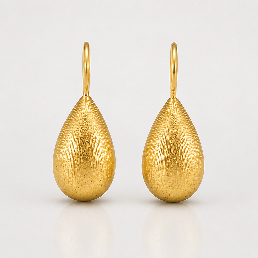 Teardrop Hook Earrings | 18K Gold Plated Drop Earrings