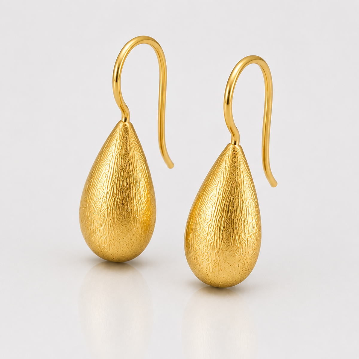 Teardrop Hook Earrings | 18K Gold Plated Drop Earrings