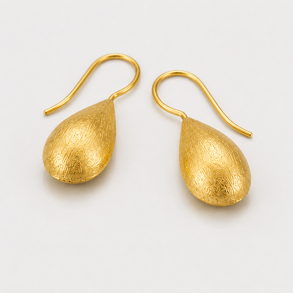 Teardrop Hook Earrings | 18K Gold Plated Drop Earrings