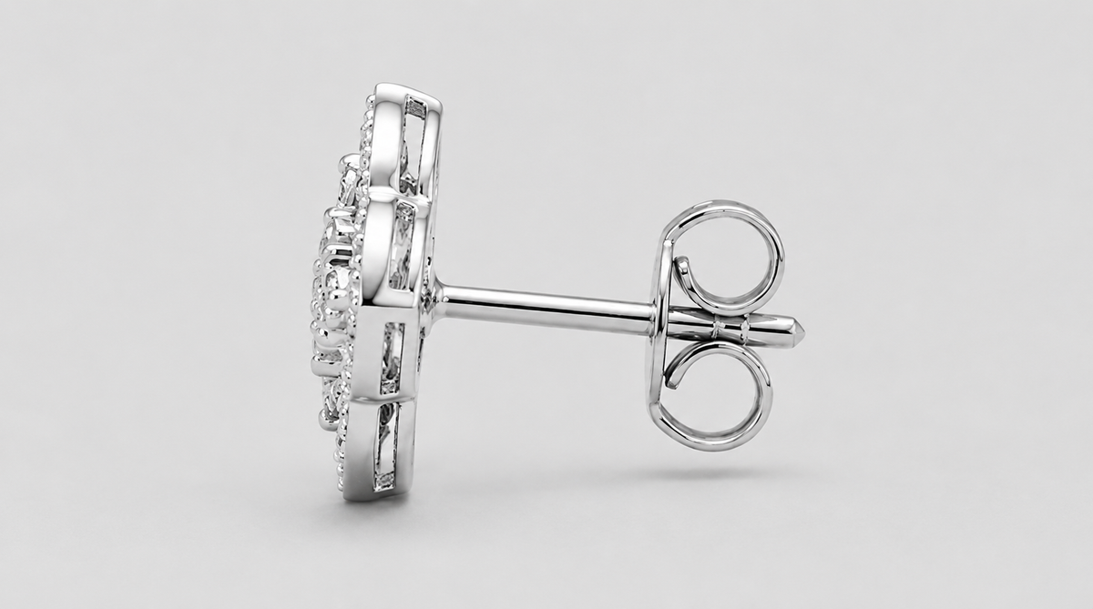Marquise CZ Stud Earrings | 925 Sterling Silver Earrings