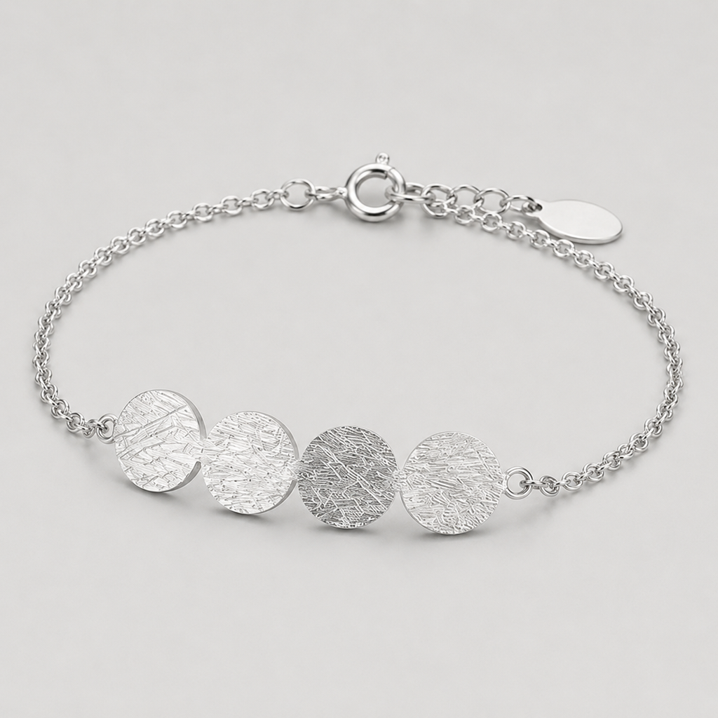 Disc Bracelet | 925 Sterling Silver Minimalist Bracelet
