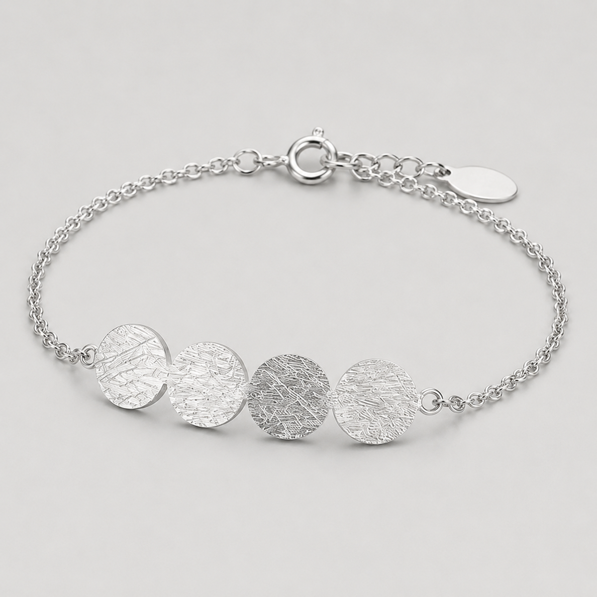 Disc Bracelet | 925 Sterling Silver Minimalist Bracelet