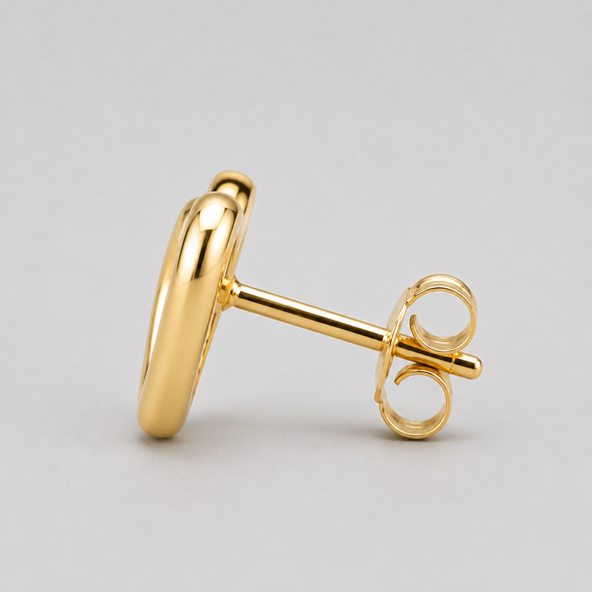 Heart Stud Earrings | 18K Gold Plated | Qhine London