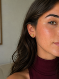 Gold Plated Sterling Silver Knot Stud Earrings | Modern Interwoven Design
