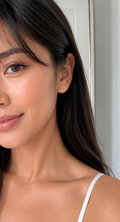 Heart Stud Earrings | 18K Gold Plated | Qhine London