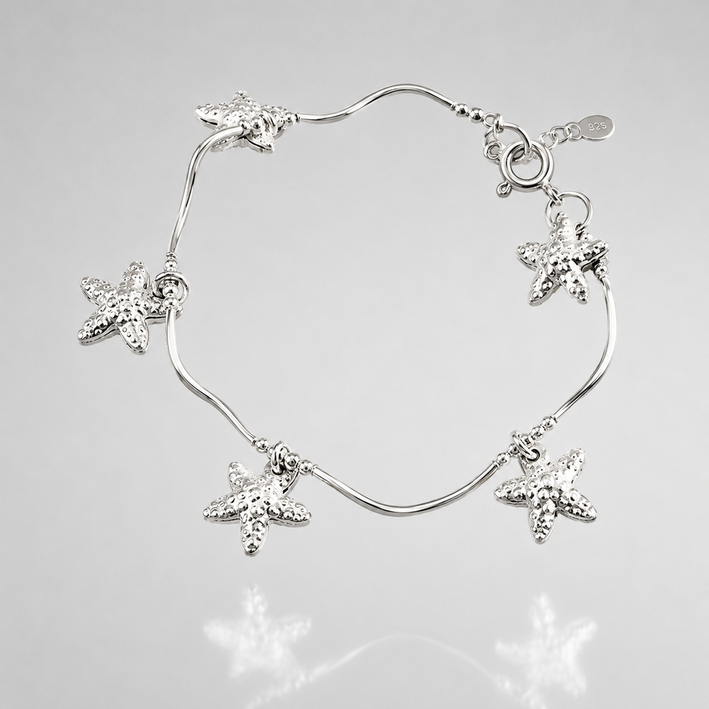 Starfish Bracelet | 925 Sterling Silver Beach Bracelet