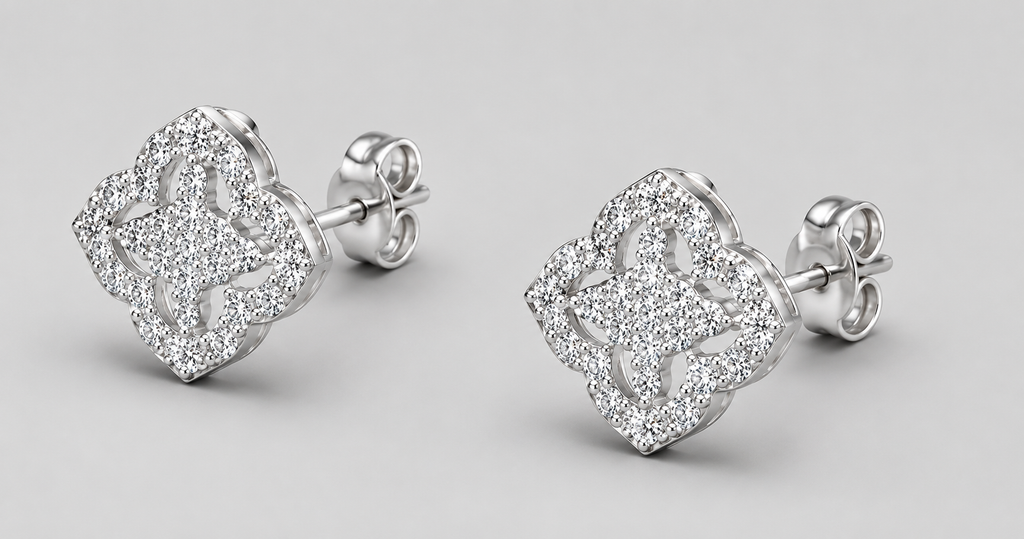 Marquise CZ Stud Earrings | 925 Sterling Silver Earrings