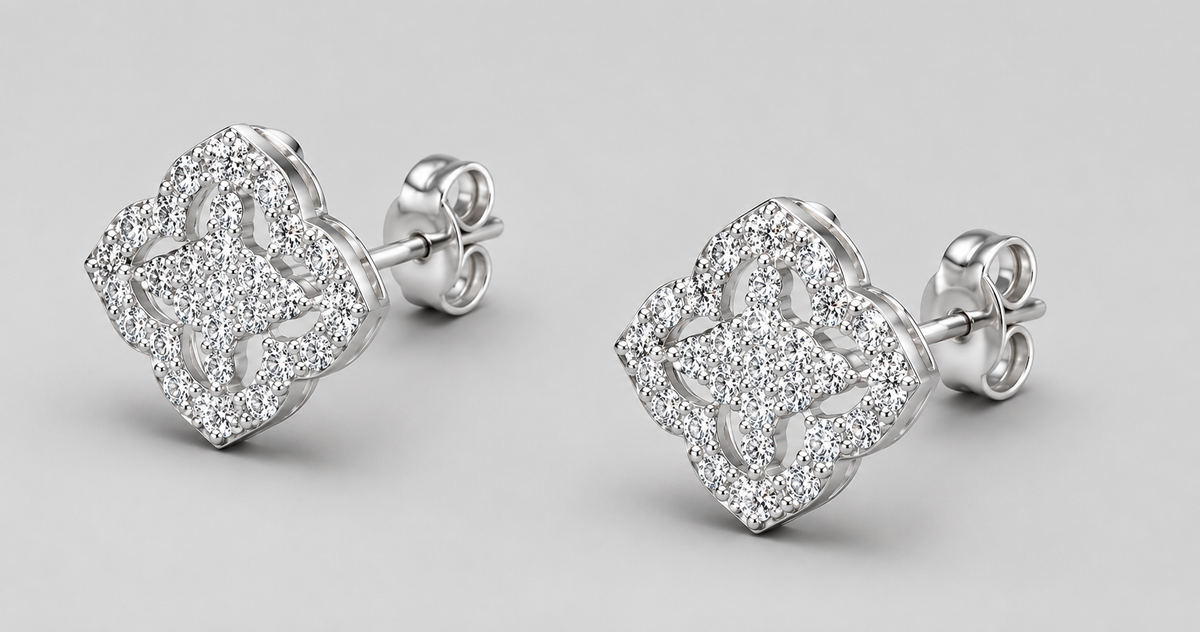 Marquise CZ Stud Earrings | 925 Sterling Silver Earrings