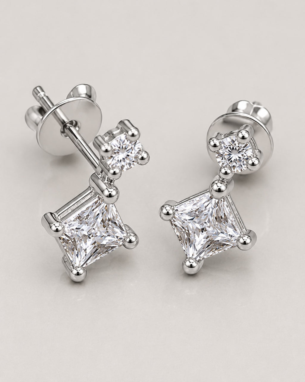 Marquise CZ Drop Stud Earrings | 925 Sterling Silver Earrings for Women