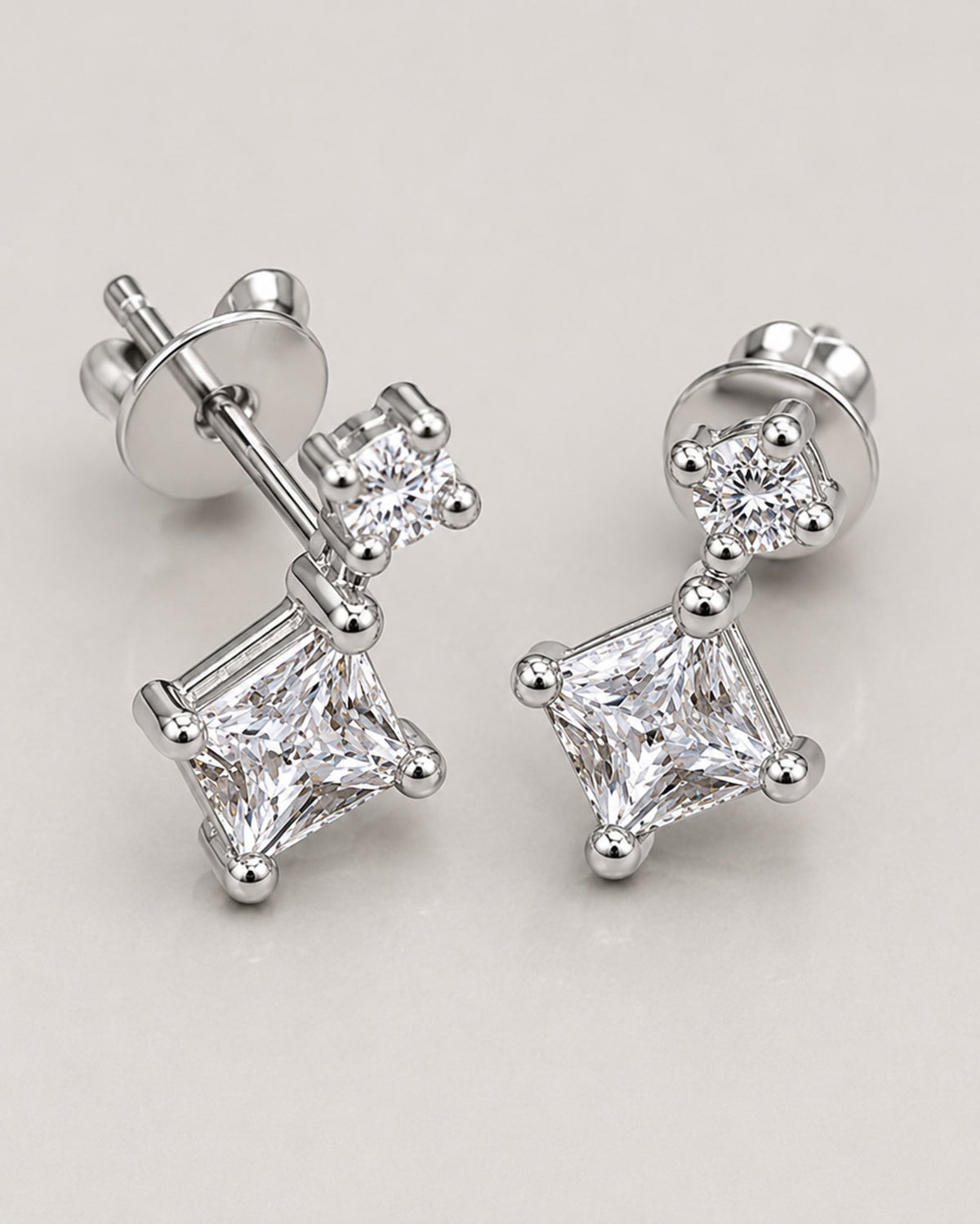 Marquise CZ Drop Stud Earrings | 925 Sterling Silver Earrings for Women