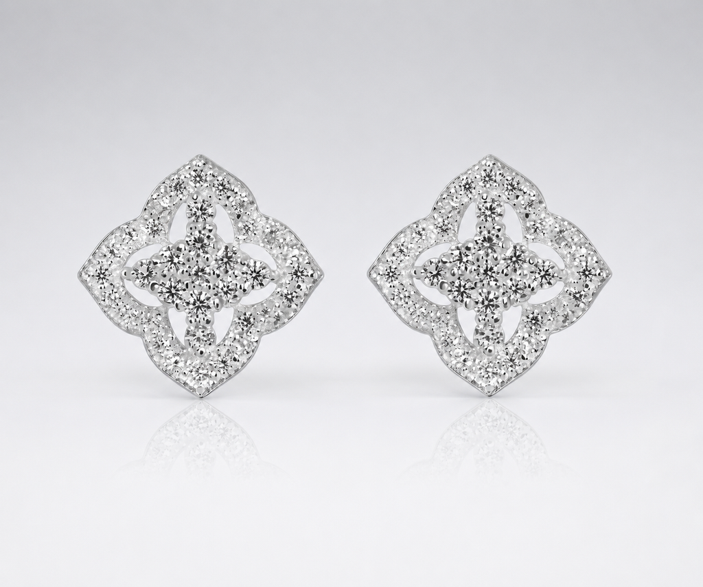 Marquise CZ Stud Earrings | 925 Sterling Silver Earrings