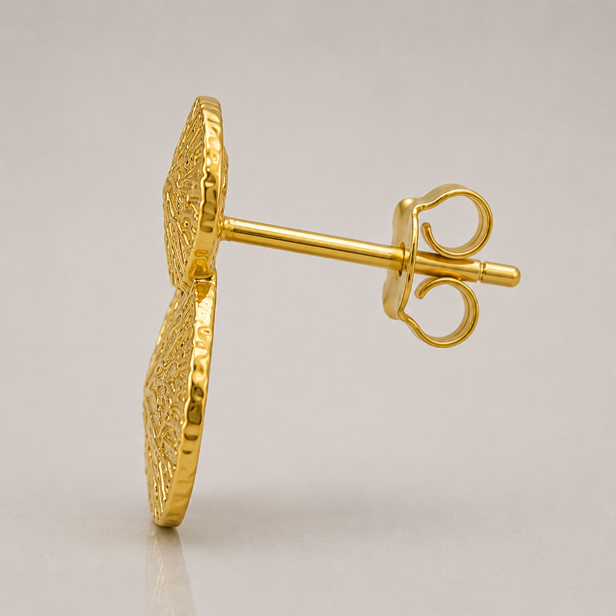 Textured Drop Earrings | 18K Gold Plated Statement Earrings