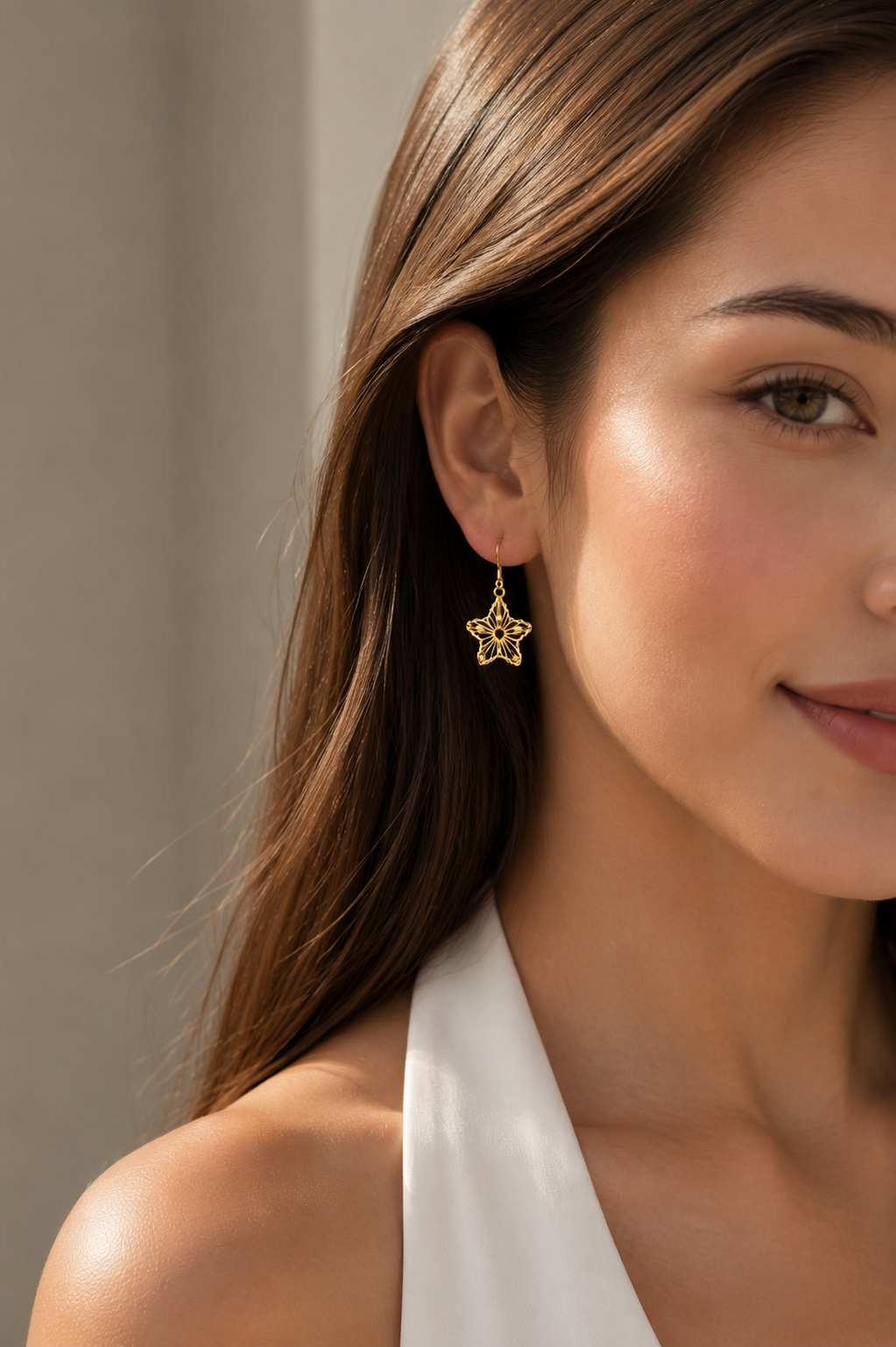 Celestial Star Earrings | Gold Dangle Earrings for Women