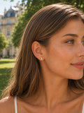 Marquise CZ Drop Stud Earrings | 925 Sterling Silver Earrings for Women