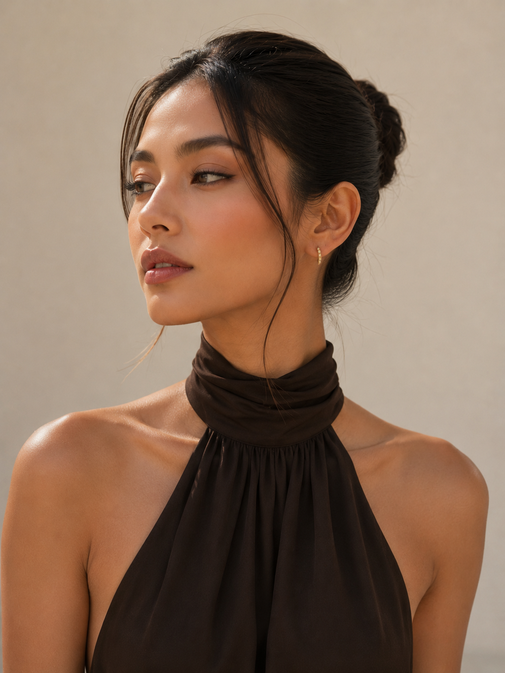 CZ Hoop Earrings | 18K Gold Plated Huggie Earrings