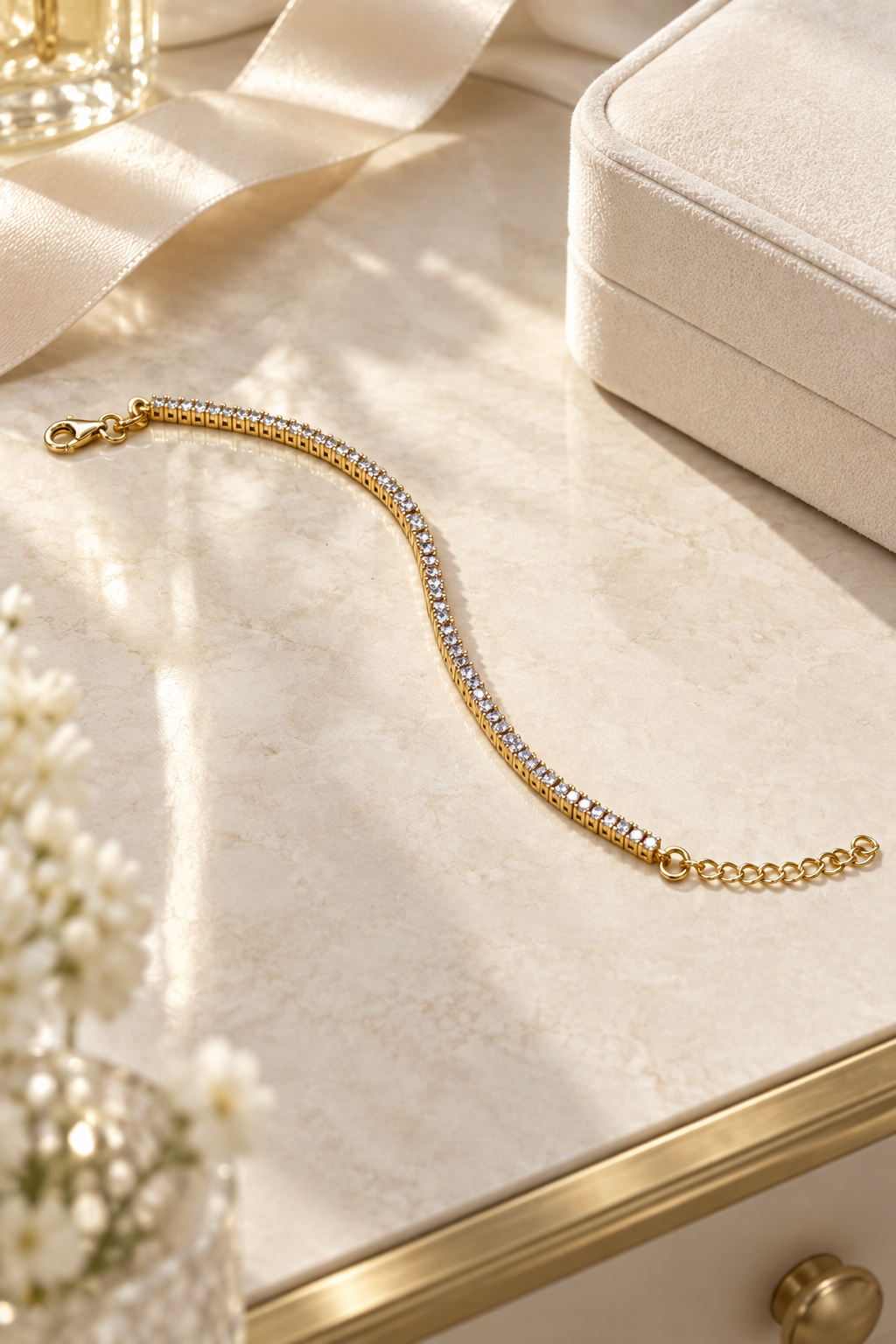 Aurelia Gold Tennis Bracelet