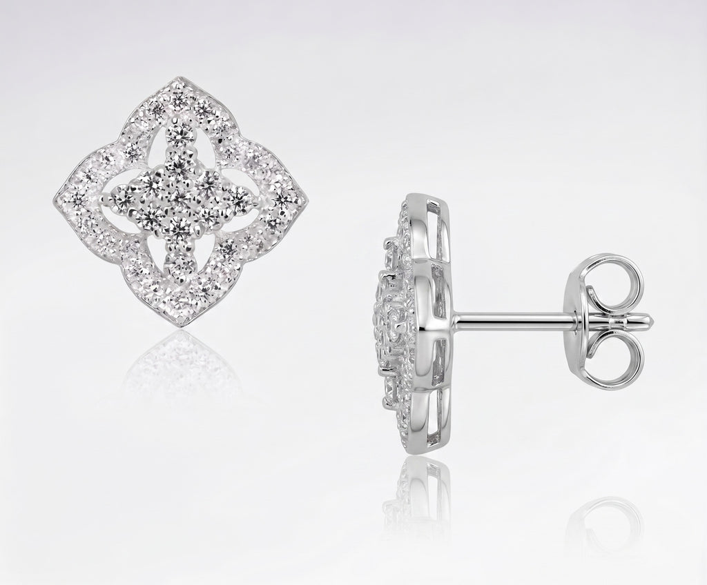 Marquise CZ Stud Earrings | 925 Sterling Silver Earrings