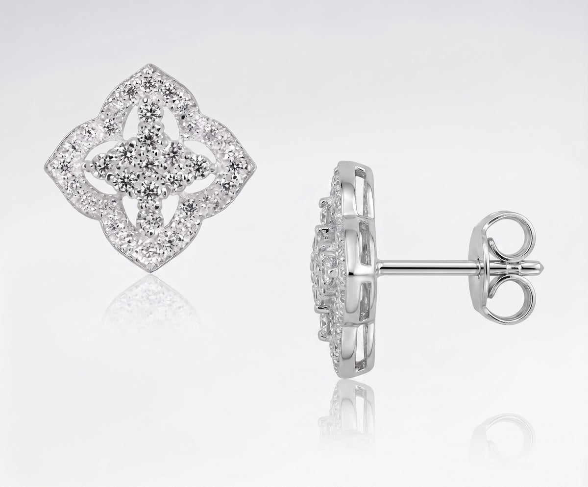Marquise CZ Stud Earrings | 925 Sterling Silver Earrings