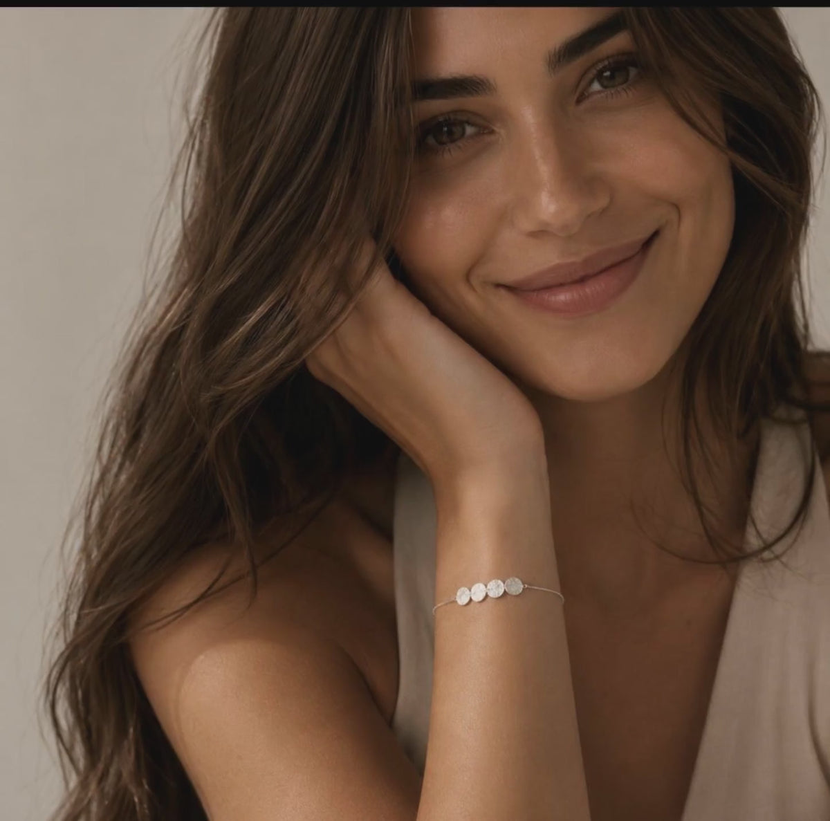 Disc Bracelet | 925 Sterling Silver Minimalist Bracelet