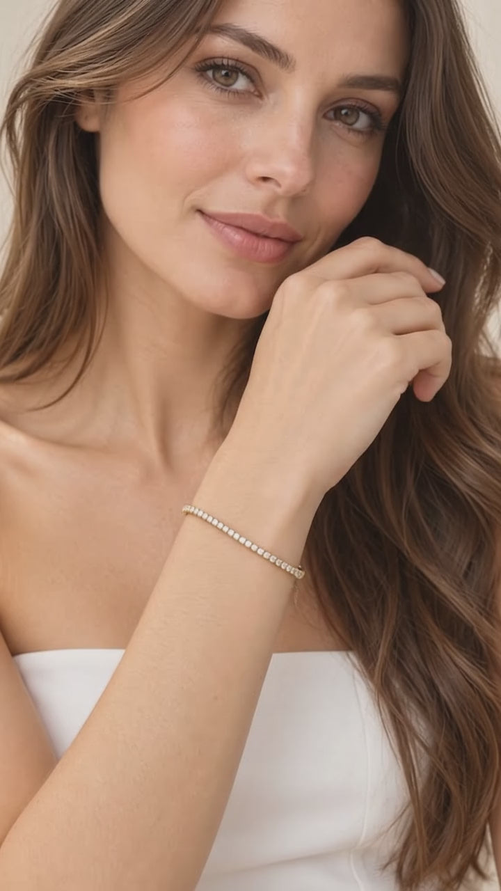 Aurelia Gold Tennis Bracelet